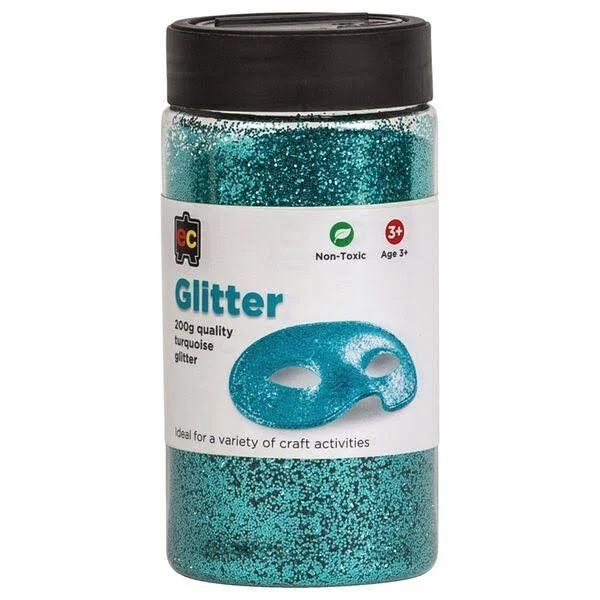 Educational Colours - Glitter 200g Jar Blue