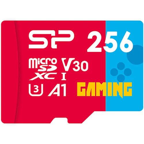 Silicon Power 256GB Gaming microSDXC UHS I Micro SD Card With Adapter Optimized For Mobile Games Apps Nintendo Switch Class 10 U3 V30 A1 - Micro SD