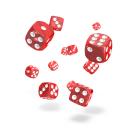 Oakie DOAKIE Dice D6 12 mm Marble - Red (36)