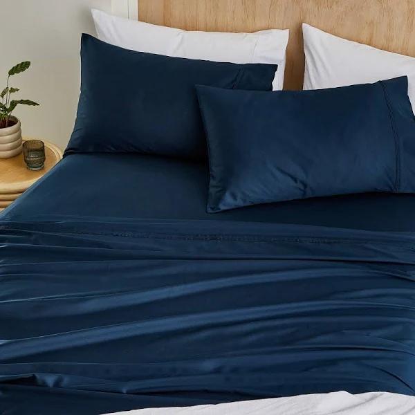 MyHouse Ashton Fitted Sheet Double Dress Blue