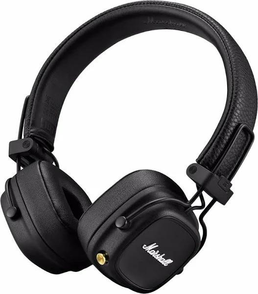 Marshall Major IV Bluetooth Wireless On-Ear Headphones Black