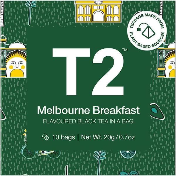 T2 Melbourne Breakfast Tea Bags 10 Pack