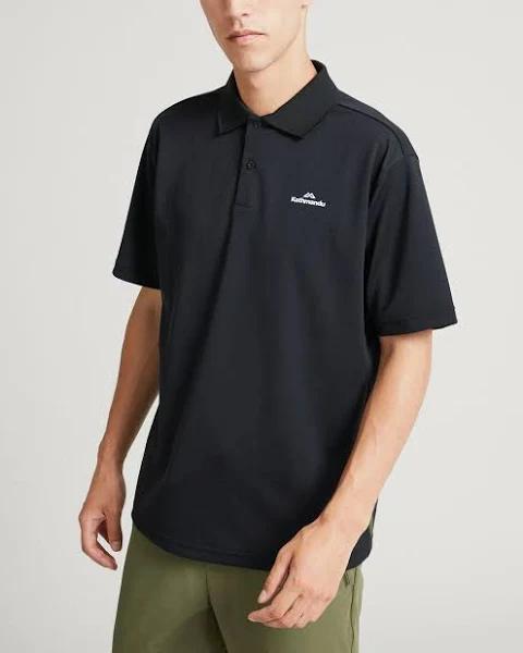 Kathmandu Vanua Men's Polo Polo Shirt - Black Size X-Large - AfterPay & zipPay Available