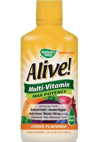 Nature's Way Alive! Liquid Multi Vitamin Max Potency Citrus