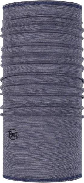 Buff Merino Wool Lightweight Neck Warmer - Denim Multi Stripes