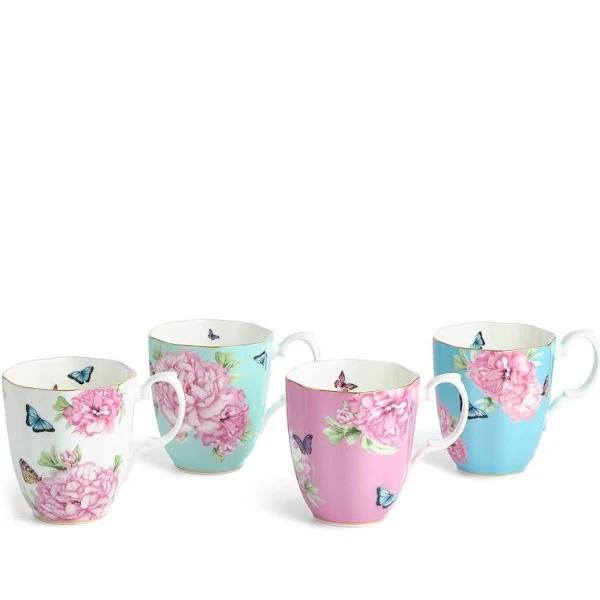 Royal Albert Miranda Kerr Set of 4 400ml Mugs in Multi Assorted