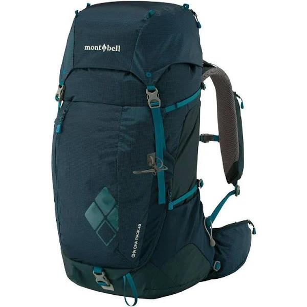 Montbell Womens Cha-Cha Pack 40, Dark Mallard, Nylon, None