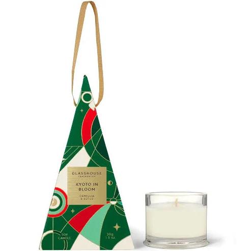 Glasshouse Fragrances Christmas Bauble 30g Candle - Kyoto in Bloom