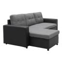 Sarantino 3-Seater Corner Sofa Bed Storage Lounge Chaise Couch Grey