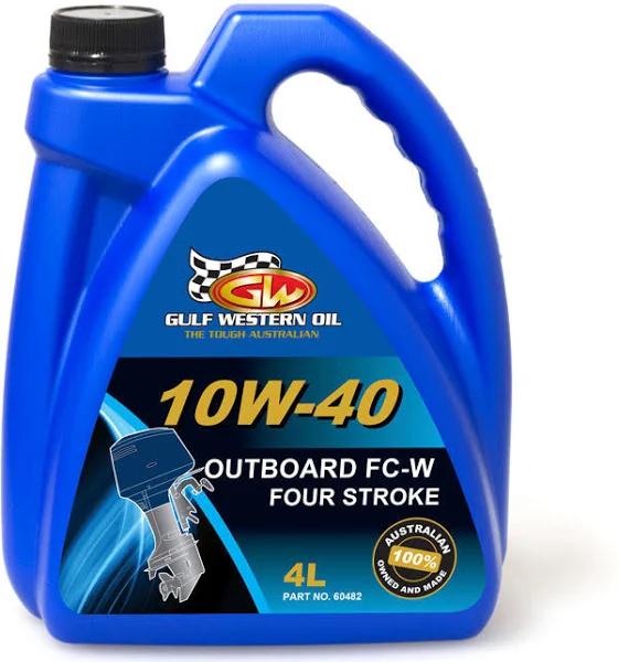 Gulf Western Outboard FC-W Semi-Syn Four Stroke 10W-40 4L - 60482