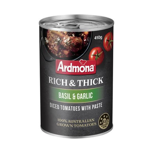 Ardmona Rich & Thick Tomatoes With Garlic & Basil 410g