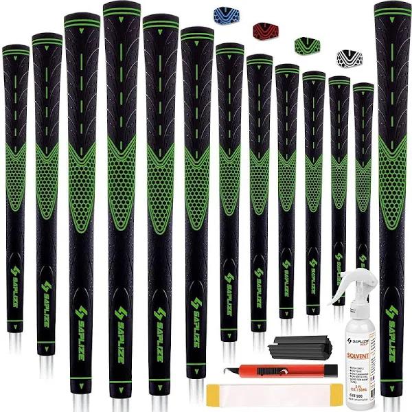 SAPLIZE Golf Grips standard/midsize 13 Grips With Full Regripping Kit Anti-slip Rubber Golf Club Grips