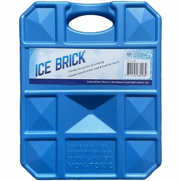 2kg Large Ice Brick Block Reusable Freezer Picnic Camping Food Lunch Cooler Cube - Earn Everyday Rewards, AfterPay Available