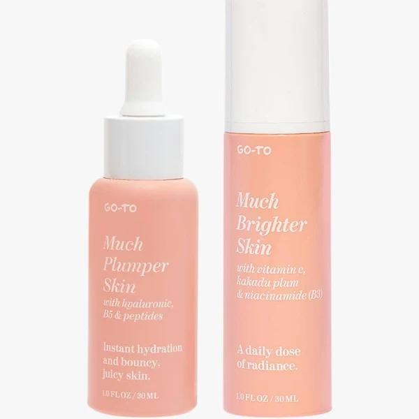 Go-To - Much Brighter, Plumper Skin Bundle - Face Serum Duo