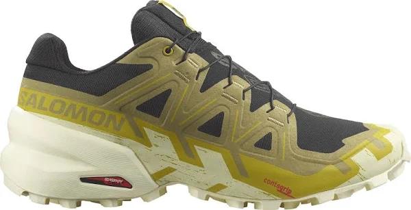 Salomon Speedcross 6 Men's Shoe US 13 Black Cress Green Transparent Ye