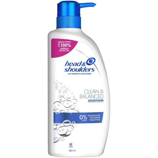 Head & Shoulders Clean & Balanced Conditioner 850ml