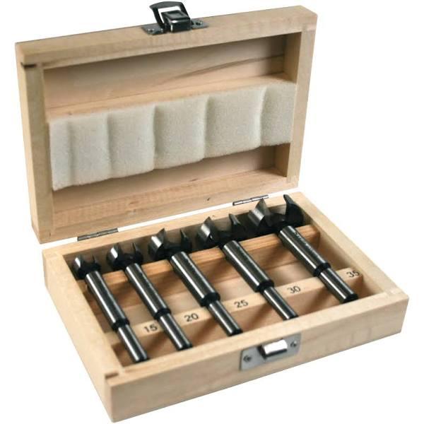 Makita 5 Piece Forstner Drill Bit Set Wooden Case - Standard D-47357