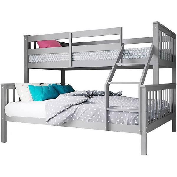 Nero Natural Pine Triple Bunk Bed - Grey