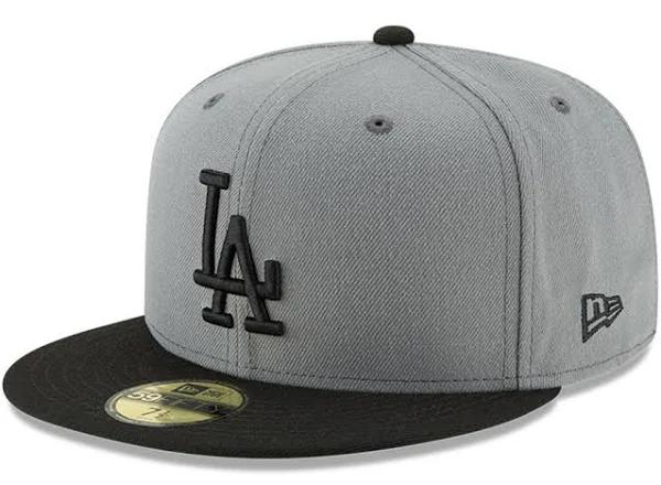 New Era Los Angeles Dodgers 59FIFTY Fitted Hat Dark Gray/Black