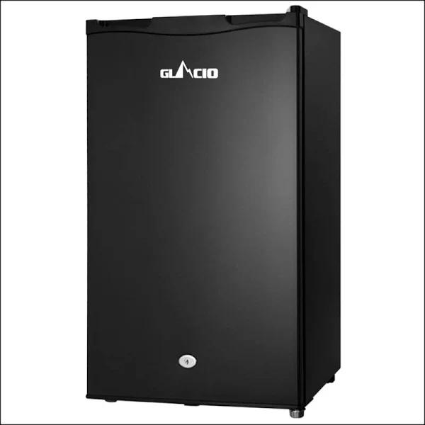 Glacio 95L Portable Fridge Bar Freezer Cooler Upright 12V/24V/240V Caravan 4WD Car Camping - Black