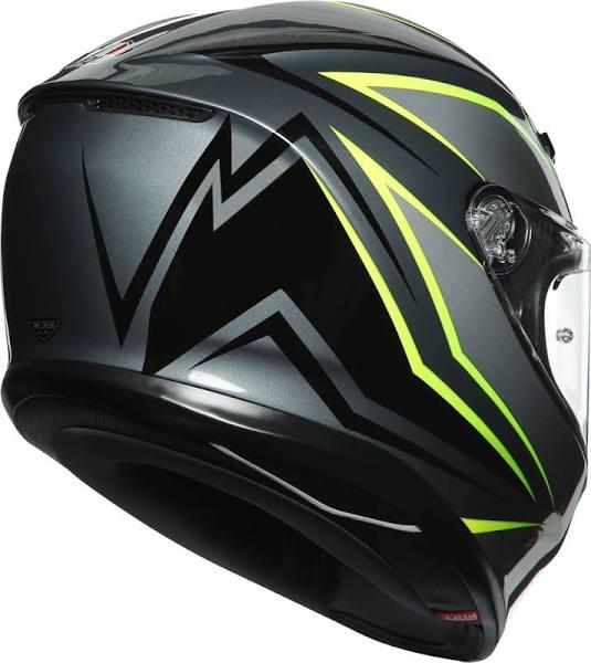 AGV K6 Flash Helmet Grey Black Lime