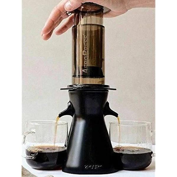 2POUR The New Dual Press Accessory For The Aeropress Coffee Maker (Not For XL Version)