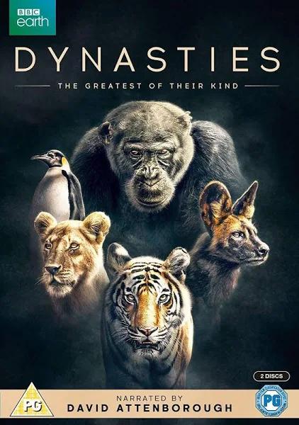 Dynasties DVD (2018) David Attenborough cert PG 2 Discs - Region 2