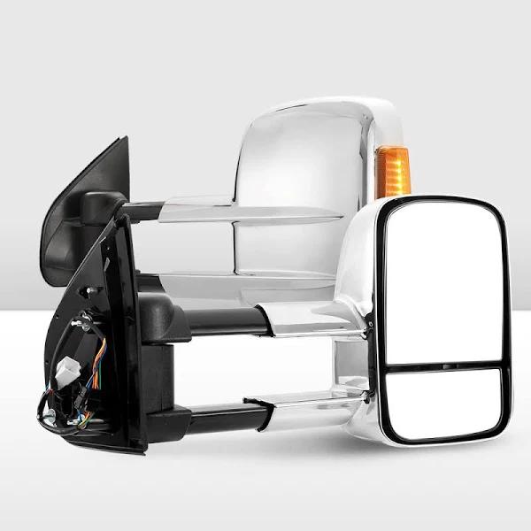 San HIMA Pair Towing Mirrors Extendable For Holden Colorado 2012 - On