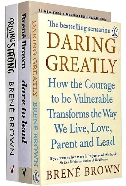 Dare To Lead, Daring Greatly, Rising Strong 3 Books Collection Set by Brené Brown