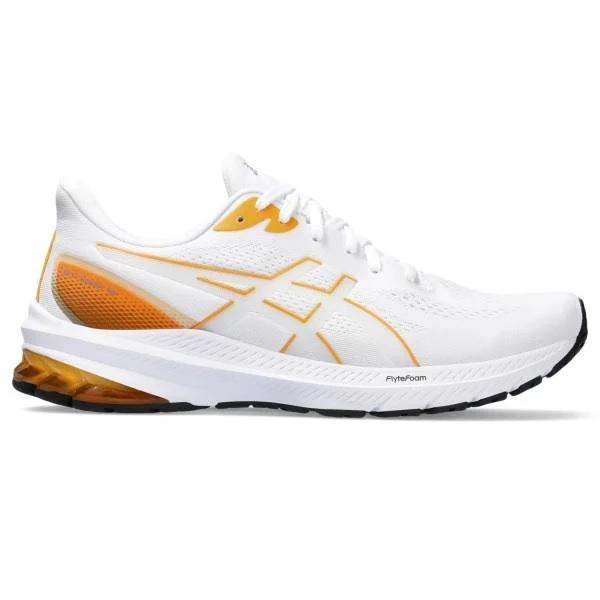 ASICS Men's GT-1000 12 - Running Shoes - White/Fellow Yellow 8