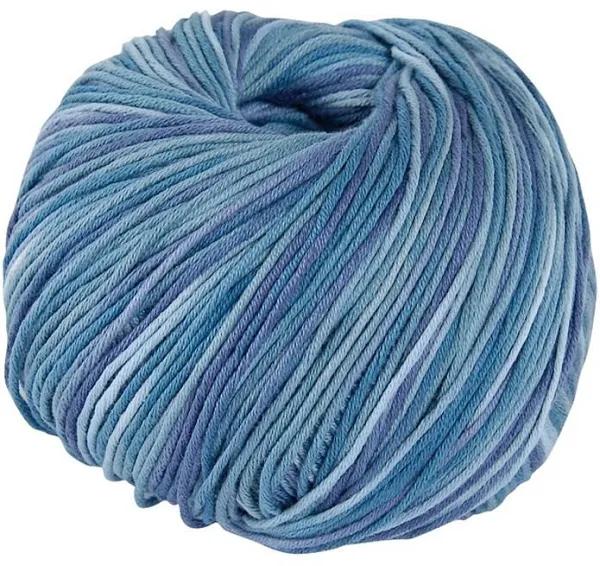 DMC Natura Spring 100% Cotton 4 Ply Crochet & Knitting Yarn, 50g Ball, Colour 407, Spring Blues