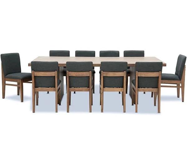 Black and Brown Timber Sorvino 11 Piece Dining Suite