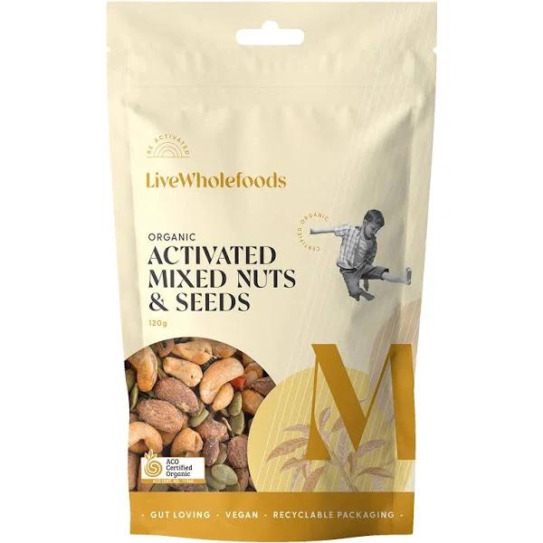 Live Wholefoods - Organic Activated Mixed Nuts & Seeds - 120g