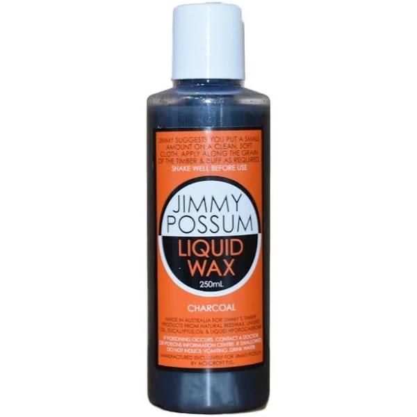 Jimmy Possum Furniture Wax Polish Liquid Wax Charcoal 250ml