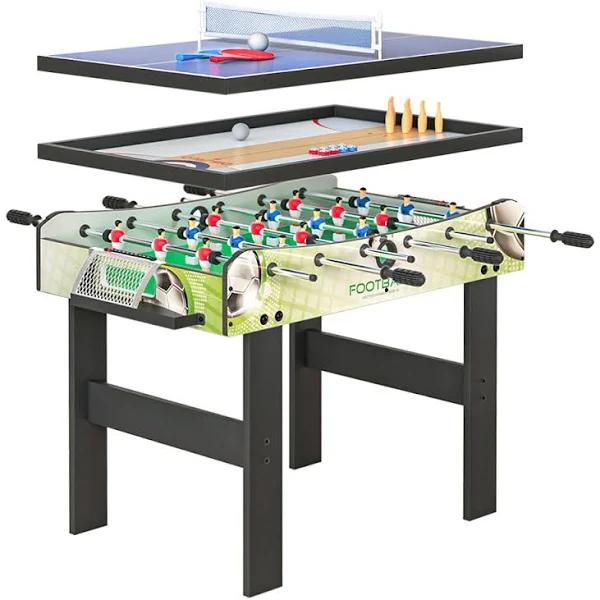 4 in 1 Soccer Table Tennis Bowling Shuffleboard Game Foosball Games Gift