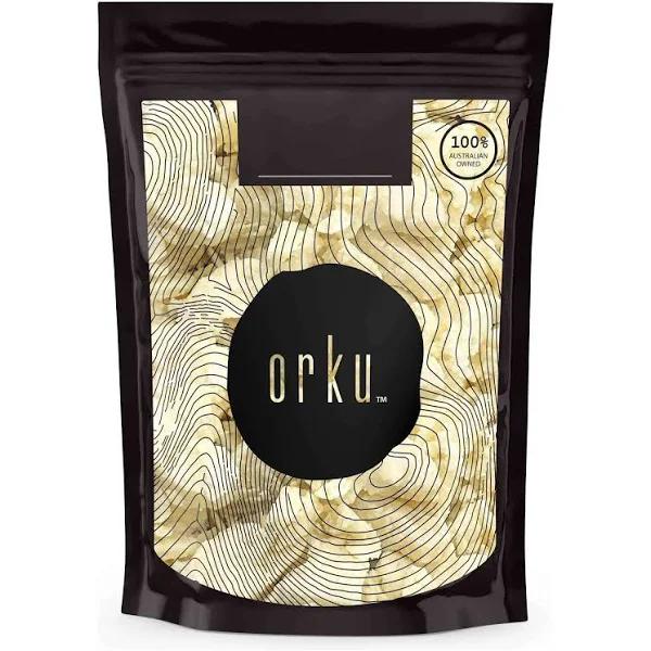 Orku 500g Organic Unrefined Shea Butter - Raw Pure African Karite Chunks for Skin