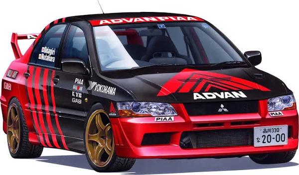 Fujimi Inch Up 1/24 Advan Peer Lancer Evolution VII Plastic Model