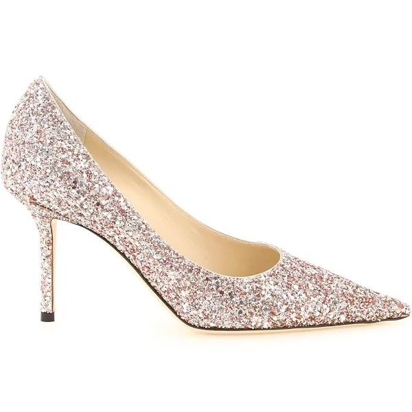 Jimmy Choo Love 85 Glitter Pumps - Pink - 36