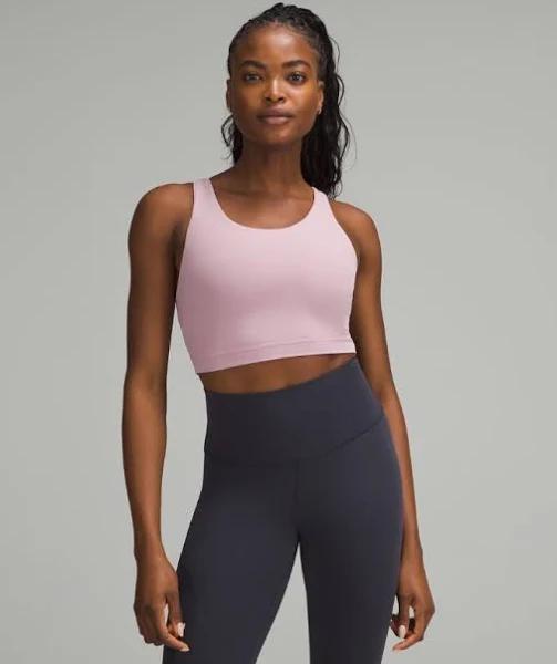 Women's Nulu Cross-Back Yoga Bra Light Support, C/D Cup in Rose Blush Size 6 | by lululemon