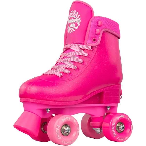 Infinity Soda Pop Roller Skates - Strawberry Slide Pink Glitter - S - AfterPay & zipPay Available