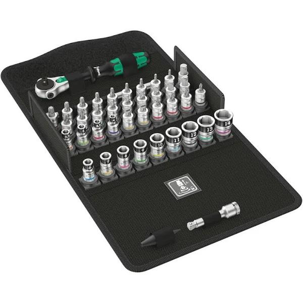 Wera Zyklop Speed 8100 SA All-in Ratchet Set, 1/4" Drive, Metric, 42pc, 05003755001