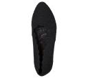 Womens Skechers Black Cleo Honeycomb Slip-on Canvas Shoes - Black