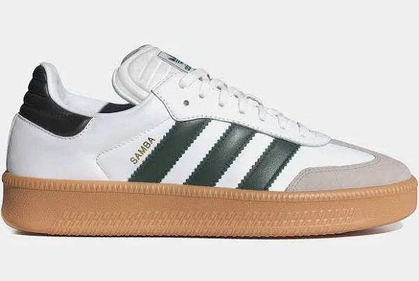 Adidas Originals White & Green Samba XLG Sneakers