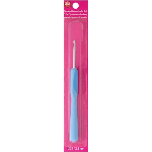 Boye Ergonomic Aluminum Crochet Hook-Size E