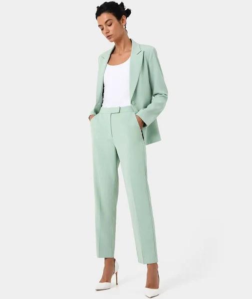 Forcast Women's Renee Single Breasted Blazer - Pastel Sage - 14 - AfterPay & zipPay Available