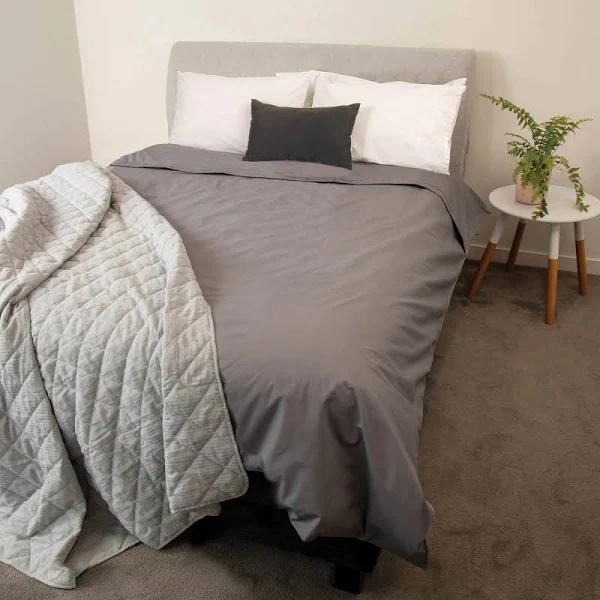 Conni Waterproof Quilt Cover - Charcoal - Double