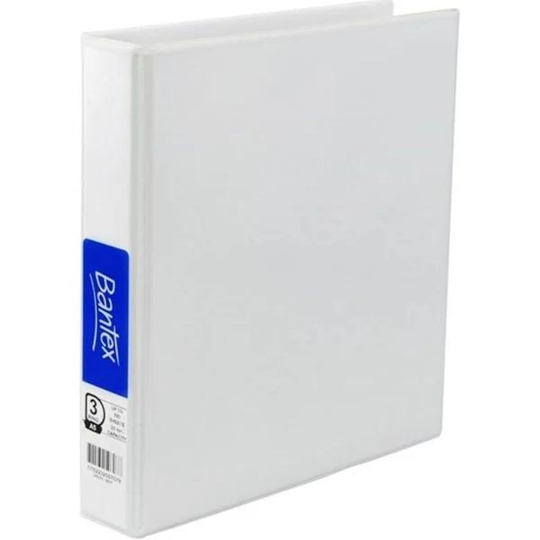 Bantex Insert Binder A5 25mm 3D Ring White