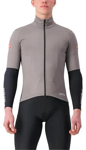 Castelli Perfetto Ros 2 Wind Jersey - M - Nickel Gray