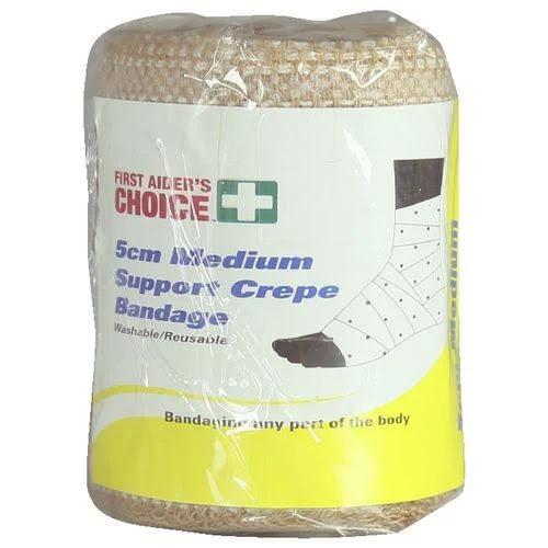 First Aiders Choice Medium Support Crepe Bandage 5cm