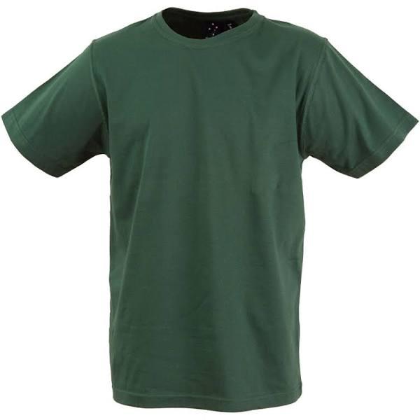 Aaron | Budget Unisex Plain T-shirts 100% Cotton Bottle Green XS